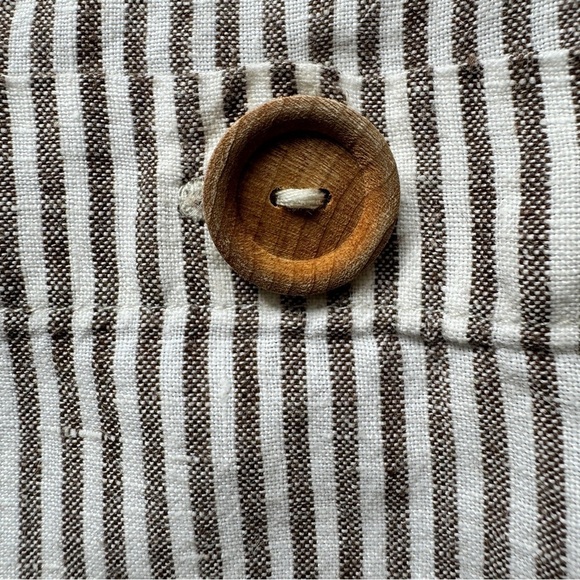 MNG Casual Mango Jumpsuit Striped Wide Leg Seersucker 2 Pockets Lagenlook XS 2 - Picture 14 of 14